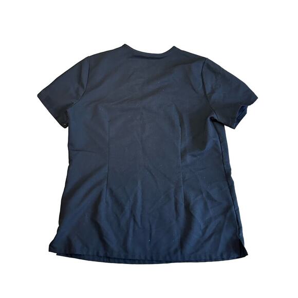 Figs Casma Three-Pocket Scrub Top in Black - Picture 3 of 5